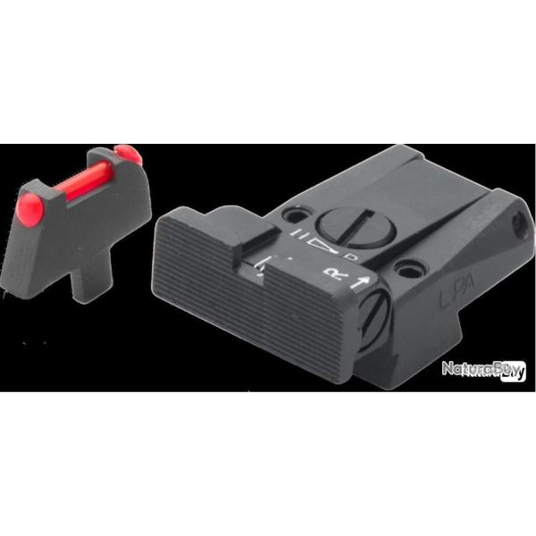 Set de mire LPA SIGHTS pour CZ 75 stake on front sight (NO 75 SP01) - style de feuille 7F