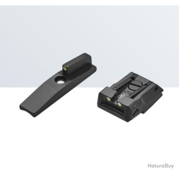 Set de mire LPA pour Ruger Mark IV, Competitor, Hunter- LPA SIGHTS - Feuille Luminova