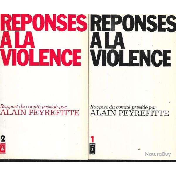 rponses  la violence d'alaine peyrefitte vol 1 et 2