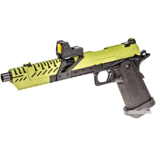 REPLIQUE GBB GAZ HI-CAPA TITAN 7 NOIR / OD 1,0J + POINT ROUGE BDS