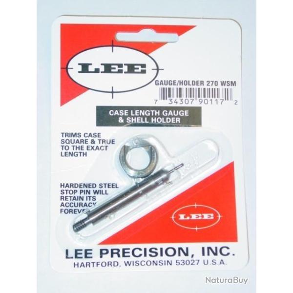 Jauge de longueur d'�tui LEE pour calibre 270 WSM