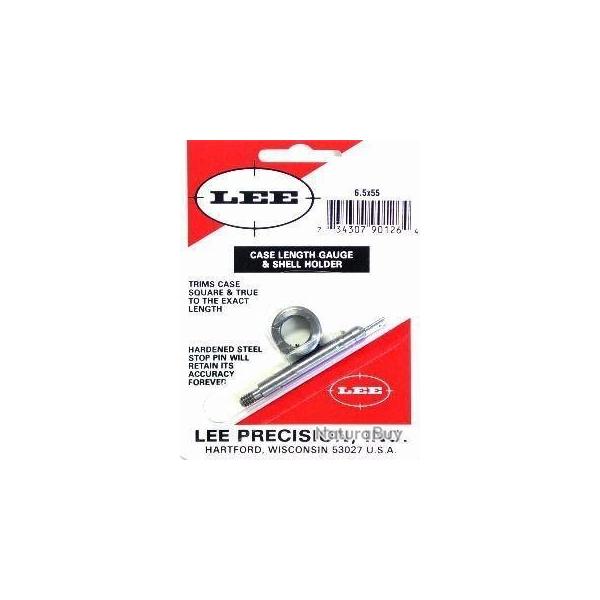 Jauge de longueur d'�tui LEE pour calibre 6,5x55 SWE