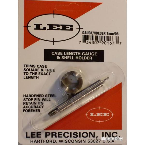 Jauge de longueur d'�tui LEE pour calibre 7mm/08