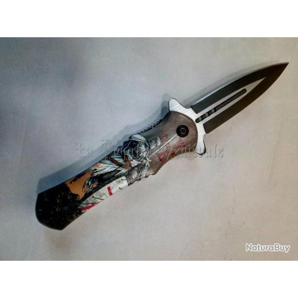 COUTEAU TACTIQUE TEMPLIER MANCHE DECORE