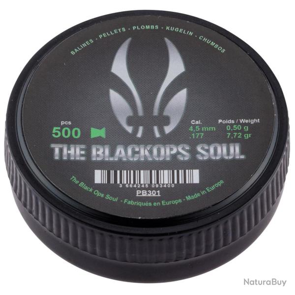 Boite de 500 Plombs 4.5 mm Black Ops Soul T�te Match Plate par 1
