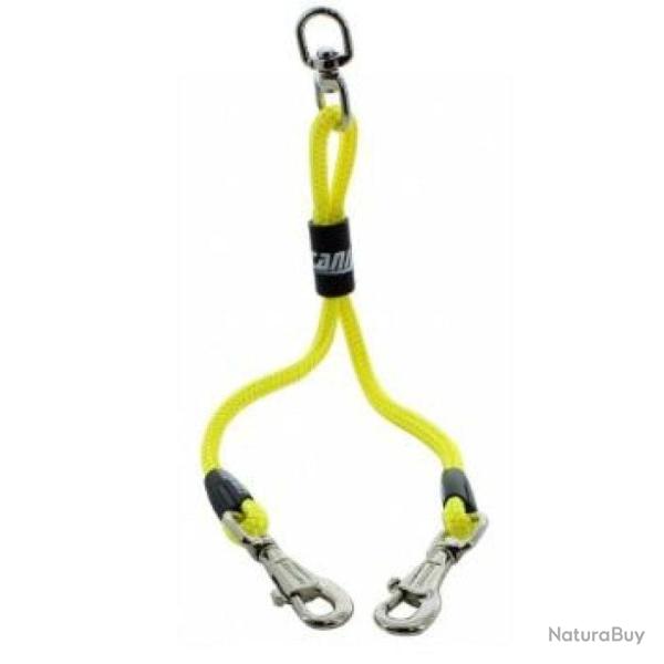 Coupleur reglable rond CaniHunt - 12 � 35 cm Jaune - Jaune