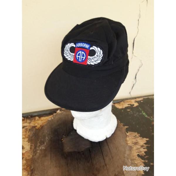 CASQUETTE NOIRE "82 EME AIRBORNE"