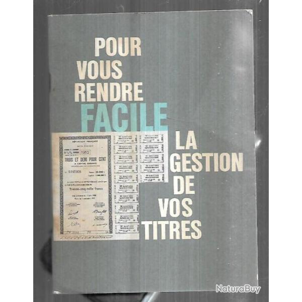 pour vous rendre facile la gestion de vos titres soci�t� g�n�rale