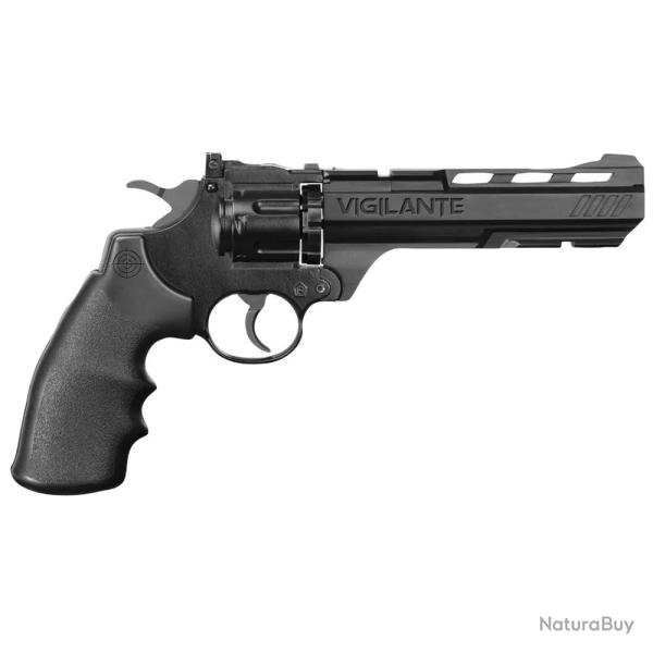 Revolver Vigilante 6-10 coups semi auto 4.5mm 4,4J noir L28,85cm