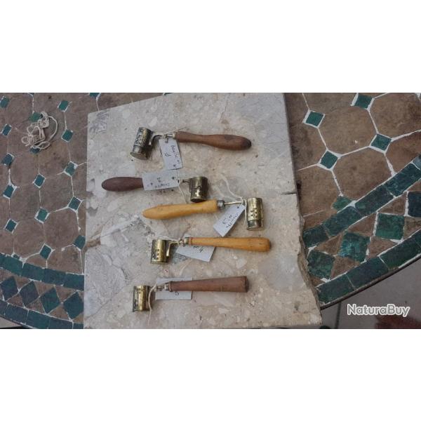 lot de dosettes  poudre  et plomb