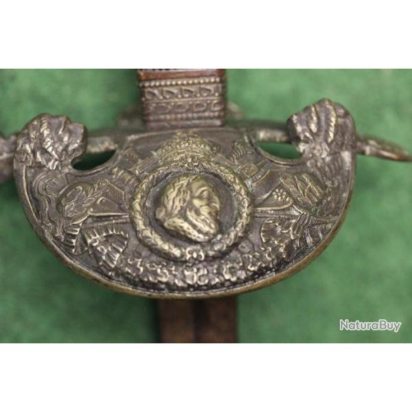 EPEE  D OFFICIER  SUPERIEUR   "GENERAL " 1ERE RESTAURATION  LOUIS  XVIII   1815