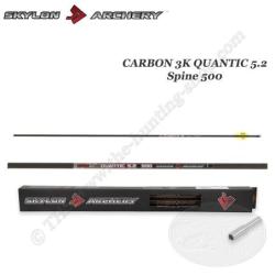 SKYLON ARCHERY 12 Fl&egrave;ches Carbone QUANTIC ID 5.2 500 Fl&egrave;ches coup&eacute;es et inserts coll&eacute;s