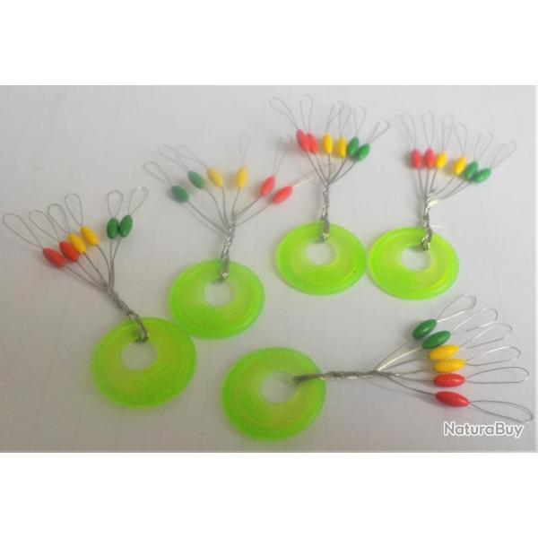 30 stop flotteur  de couleur