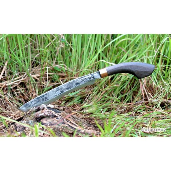 Machette My Parang Golok 115 Machete Carbone 5160 Manche Bois Etui Nylon Made In Malaysia MYPGLK115