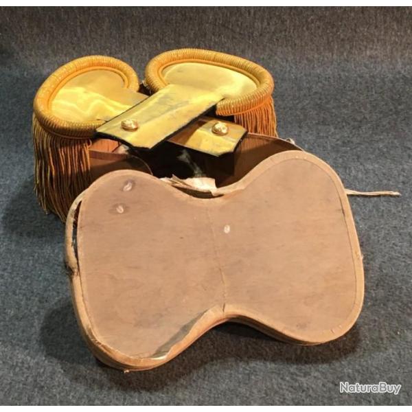 Paire d'paulettes grande tenue officier Artillerie