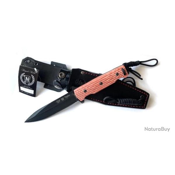 Couteau � lame fixe tactique Nieto Fighter noir