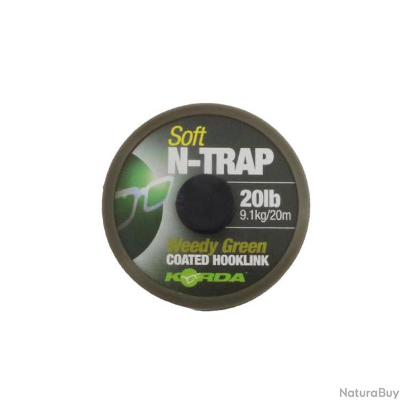 Tresse gain�e N-Trap Soft 20lb Weedy Green