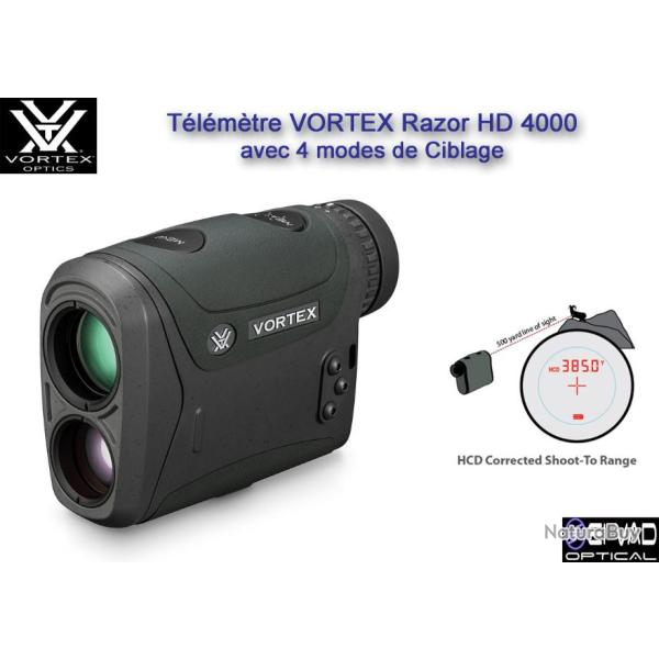 T�l�m�tre VORTEX Razor HD 4000 avec 4 modes de ciblage