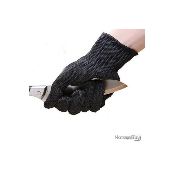 GANTS ANTI-COUPURE chasse avec paume pointill� acier inoxydable - LIVRAISON GRATUITE !!
