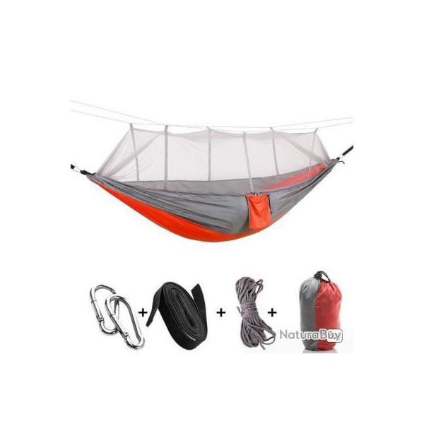 LIVRAISON RAPIDE- Hamac Camping Moustiquaire Portable Pliable ROUGE - LIVRAISON GRATUITE !!