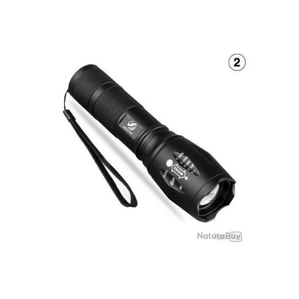 Lampe de poche LED Ultra lumineux tanche Zoomable -Livraison gratuite !!