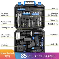 Perceuse Visseuse sans Fil a Percussion 20V Pro Li-Ion-SET 4