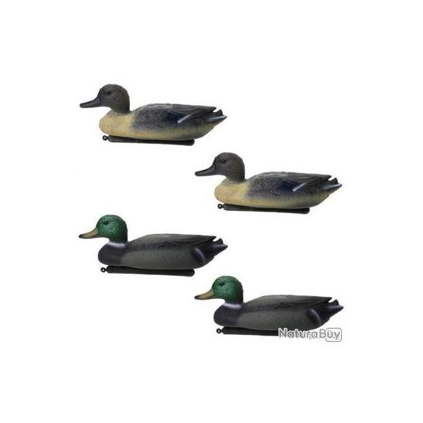 Blette Canard leurre flottant leurre (4 pi�ces) - Livraison gratuite !!