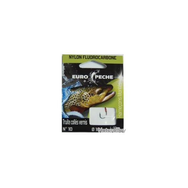 HAMECONS MONTES FLUOROCARBONE TRUITE COLLES VERNIS  TAILLE10    0.16MM