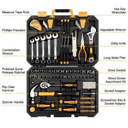 Boite a Outils Qualite Pro en Malette pour la Maison Voiture Bricolage-KIT 158PCS 20260729082506