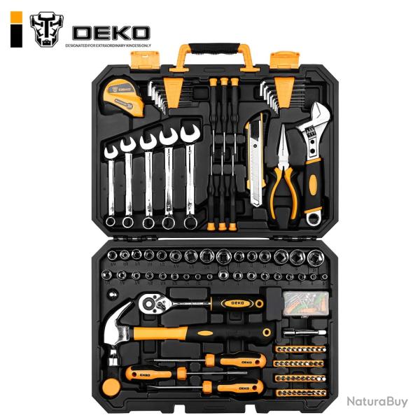 Boite a Outils Qualite Pro en Malette pour la Maison Voiture Bricolage, Modele: KIT 158PCS