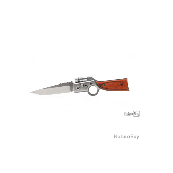 OOTDTY AK47 couteau de poche en forme de pistolet 16cm - LIVRAISON GRATUITE !!