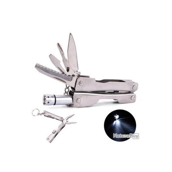 Pince multi-outils pliante en plein air avec LED flash - LIVRAISON GRATUITE !!