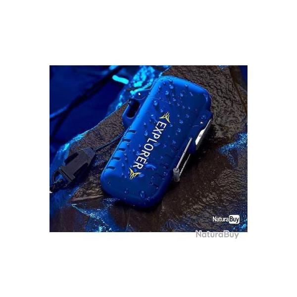 Briquet �lectrique StoryTall waterproof , superbe briquet BLEU - LIVRAISON GRATUITE !!