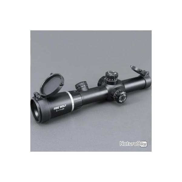 Lunette 2-7x24 - Lunettes de vise rouge/vert - Tactical AOEG Lumineux- LIVRAISON GRATUITE !!!