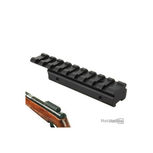 Rail adaptateur 20mm vers 11mm - support Base queue d'aronde - Livraison GRATUITE !