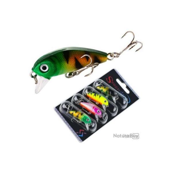 Wobbler leurre 4 pices crochet Anti-corrosion - LIVRAISON GRATUITE !!