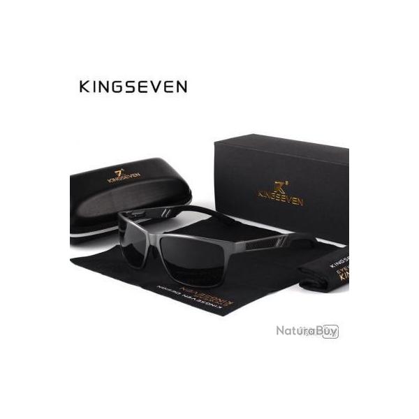 Lunette de soleil Polarise KINGSEVEN NOIRE - LIVRAISON GRATUITE !!