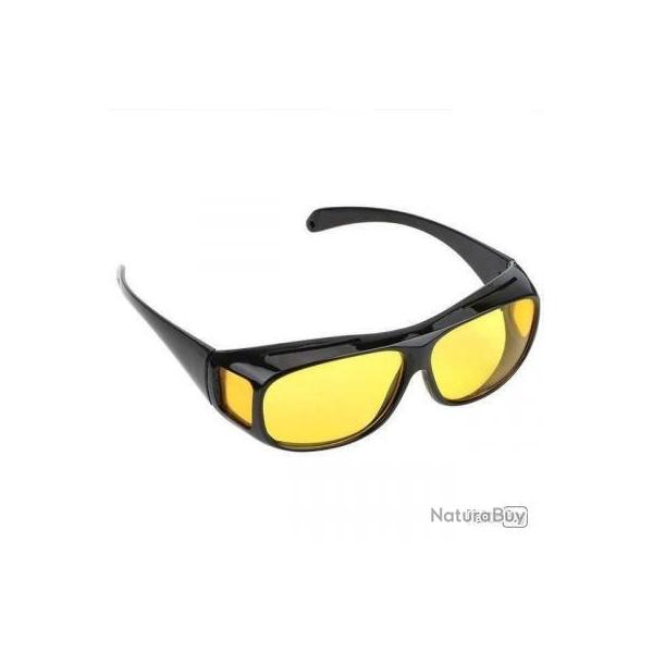 Lunettes de conduite anti-reflets polarises Protection UV JAUNE - LIVRAISON GRATUITE !!