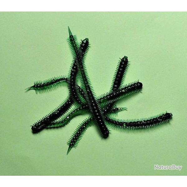 NEREIS - vers marins - 10 cm - 1 gr - color vert - par 6