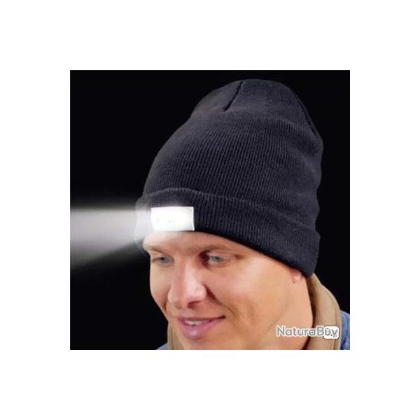 Bonnet d'hiver  5 LED ultra lumineux - LIVRAISON GRATUITE !!