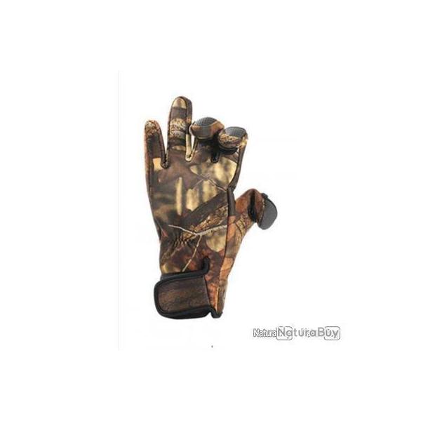 Gants de tir ou p�che n�opr�ne Camouflage - LIVRAISON GRATUITE !!