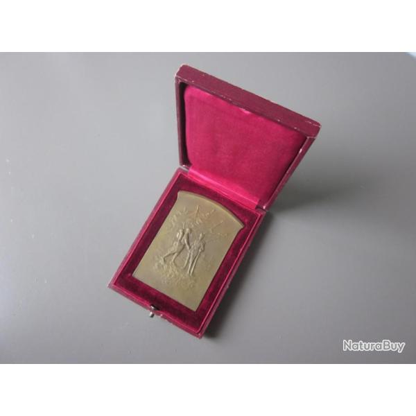 WW1 France - Rare plaque en bronze mission Berthelot