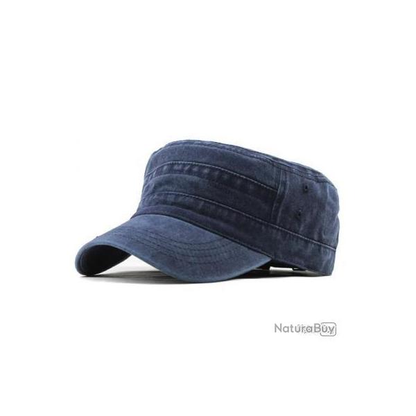 Casquettes Militaires en Coton BLEU - LIVRAISON GRATUITE !!