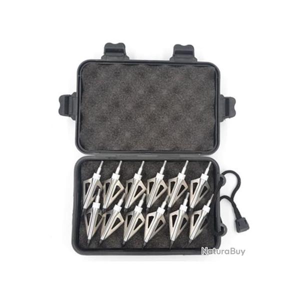 Tte large 12 pices acier inoxydable chasse pointes de flche ARGENT    - LIVRAISON GRATUITE  !!