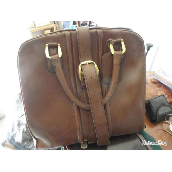 vintage sac de voyage CHENEY England avec 2 cle