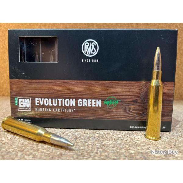2 BOITES DE MUNITIONS RWS CAL: 6.5x57 R EVO GREEN 6gr