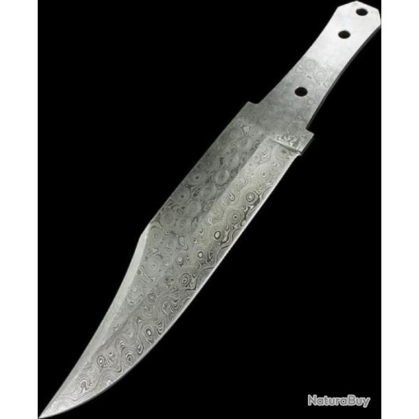 BLDM2715 Lame Damas 256 Couches Bowie Clip Point Lame A Customiser le manche
