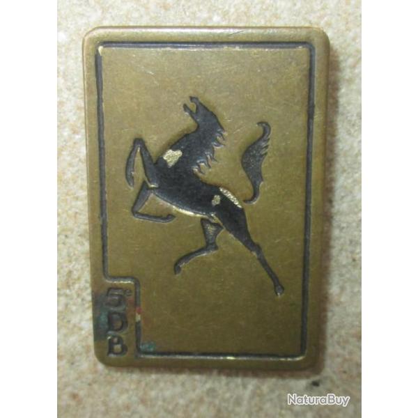 5 Division Blinde, avec sigle, peint, fixation 4 anneaux