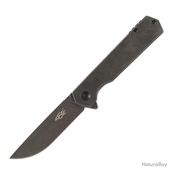 GAFH13SS Couteau Ganzo Firebird Linerlock Lame Black D2 Manche Stainless Clip
