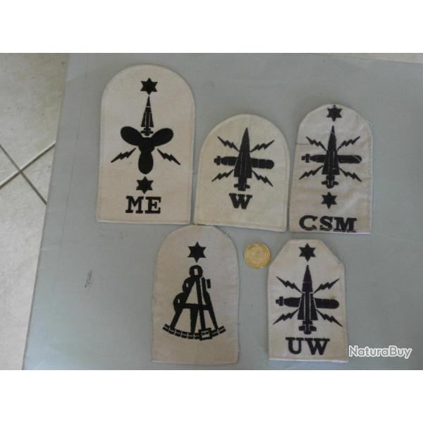 5 vintage Insignes marine britannique 2